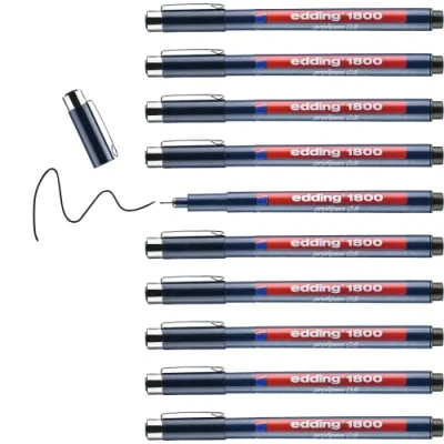 Afbeelding van Fineliner edding 1800 0.5mm zwart