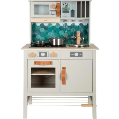 Afbeelding van Small Foot houten speelkeuken tasty grijs