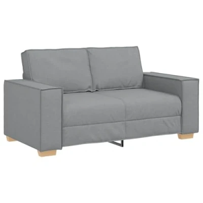 Afbeelding van vidaXL 2 zitsbank Lichtgrijs 120 cm Stof