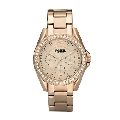 Afbeelding van Fossil dames Riley horloge ES2811 in de kleur Roségoud