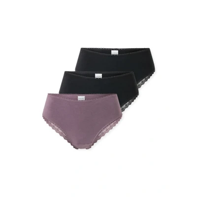 Afbeelding van Schiesser Braziliaanse set van 3 kanten zwart Moderne Multipacks Dames Onderbroek
