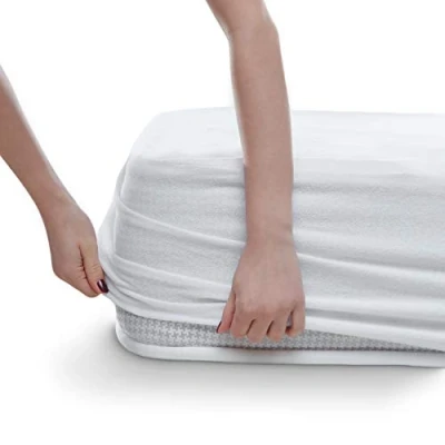 Afbeelding van Alreya Waterdichte matrasbeschermer Ademende bescherming met rondom overtrek 160 x 200 cm Matrastopper zonder knetsen, katoenen