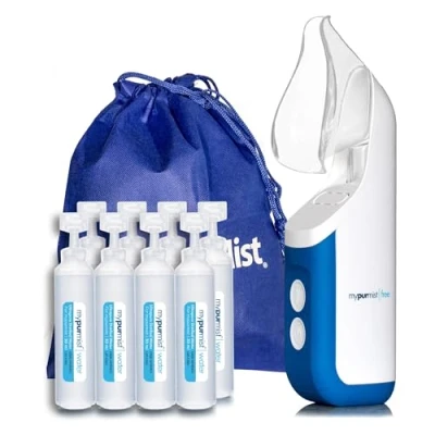 Afbeelding van Mypurmist Free Vernevelaar Inhalator, Stoominhalator, Verdamper &amp; Bevochtiger voor Sinus en Neus Droogheid, Verstopping Ongemak