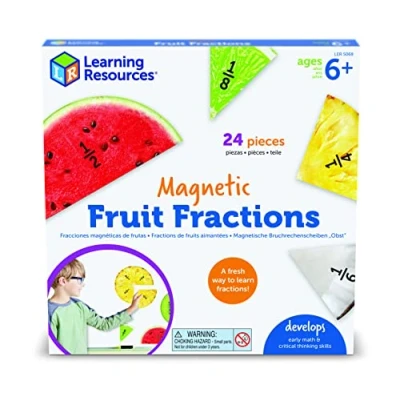 Afbeelding van Magnetische fruit breuken cirkels