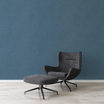 Afbeelding van Livingwalls behang effen blauw AS 379521 53 cm x 10,05 m