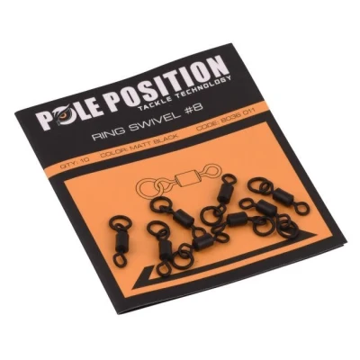 Afbeelding van Pole Position Black Ring Swivel Wartel 10 stuks #8