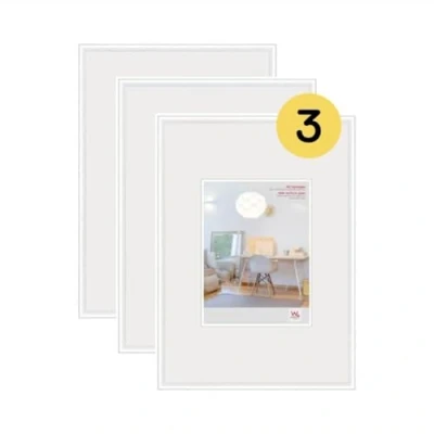 Afbeelding van Walther Design Lot van 2 frames KVX460WD New Lifestyle fotolijsten set 2, kunststof met acrylglas, 40 x 60 cm, wit