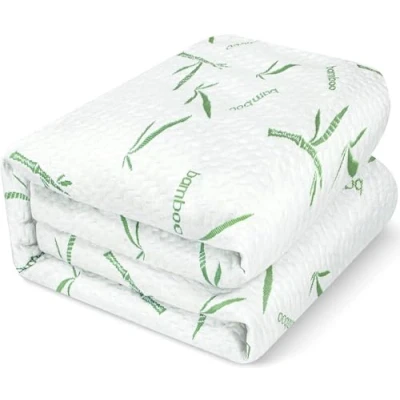 Afbeelding van Utopia Bedding Matrasbeschermer, waterdicht, bamboe, 150 x 200 30 cm, premium matrashoes, ademend, slanke stijl, elastiek rondom