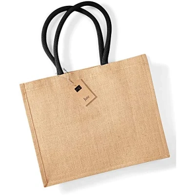 Afbeelding van Tas One Size Westford Mill Natural / Black 100% Jute