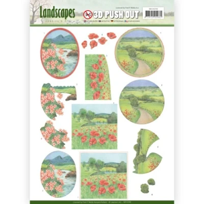 Afbeelding van 3D Pushout Jeanine`s Art Landscapes Summer