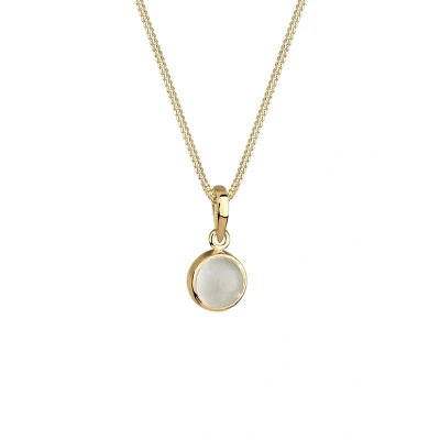 Afbeelding van Elli Basic Ketting goldcoloured, Dames, Maat: 45, Gold coloured