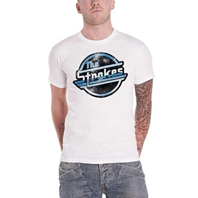 Afbeelding van The Strokes Distressed OG Magna Heren T shirt M Wit