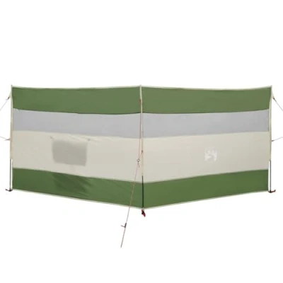Afbeelding van vidaXL Windscherm camping waterdicht 340x130 cm groen