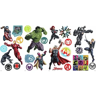 Image de RoomMates stickers muraux Marvel Avengers vinyl 26 pièces