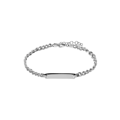 Afbeelding van Lucardi Basic Armband, Dames, Maat: One Size, Silver coloured