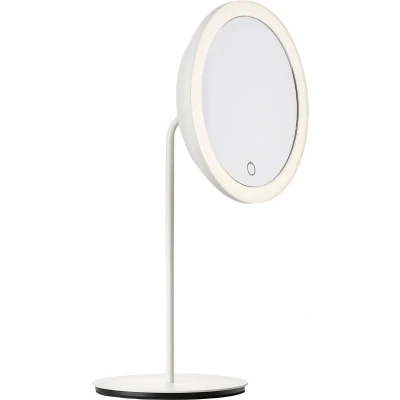 Afbeelding van Zone Tafelspiegel (5x) Wit 22p176 Metaal D18xh34cm