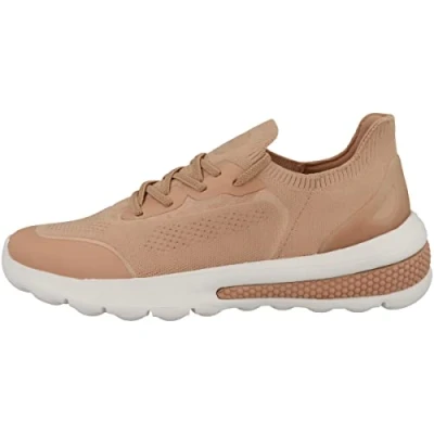 Afbeelding van Geox D Spherica Actif Sneakers laag, Dames, Maat: 35, Peach Textiel/ synthetisch
