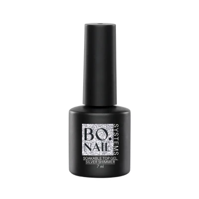 Afbeelding van BO.NAIL SYSTEMS BO Soakable Top Gel Silver Shimmer 7ml
