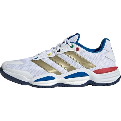 Afbeelding van adidas Performance Stabil 16 Volleybalschoenen Cloud white gold metallic dark blue, Maat: 41 1/3, blue