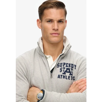 Afbeelding van Superdry Vintage Athletic trui met halve rits Heren Truien