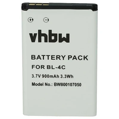 Afbeelding van vhbw Batterij compatibel met Doro Primo 401, 2424, 1360, 2414, DFC 0160 smartphone (900 mAh, 3,7 V, Li ION)