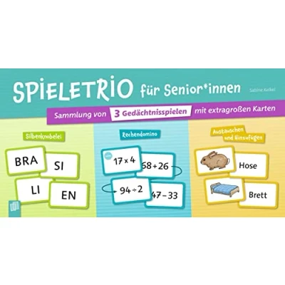 Afbeelding van Spieletrio für Senioren und Seniorinnen