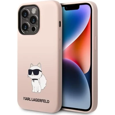 Afbeelding van Karl Lagerfeld KLHCP14XSNCHBCP iPhone 14 Pro Max 6.7 hardcase roze/roze Siliconen Choupette