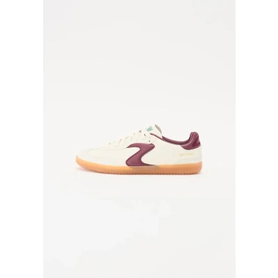 Afbeelding van Skechers Hotshot Sneakers laag, Heren, Maat: 48.5, Natural/burgundy Leer/ synthetisch