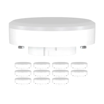 Afbeelding van ledscom.de 12 x GX53 LED lampen, warmwit (2700 K), 10,6 W, 1038 lm, 115 graden, mat