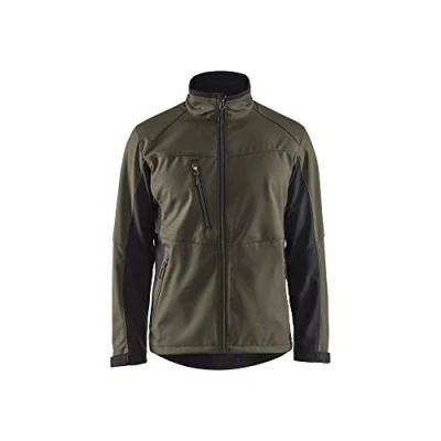 Afbeelding van Blaklader Softshell Jack 4950 2516 Groen/Zwart