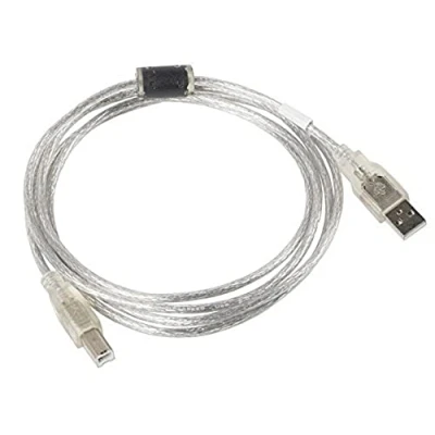 Afbeelding van Kabel USB A naar B Lanberg CA USBA 12CC 0018 TR 1,8 m 480 Mbit/s Transparant