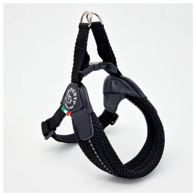 Afbeelding van Tre Ponti Fibbia Verstel. Mesh Refl. 3,5 Zwart Tot 9 kg