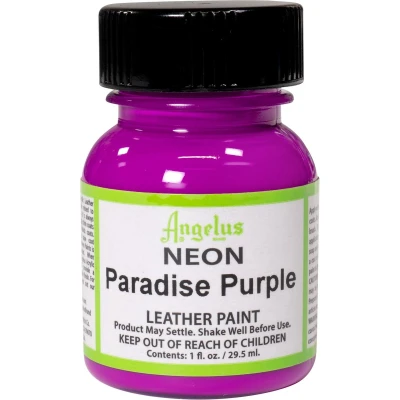 Afbeelding van Angelus Leather Acrylic Paint textielverf voor leren stoffen acrylbasis Neon Paradise Purple 29,5ml