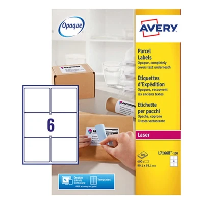 Image de Avery étiquettes de colis bloquées.