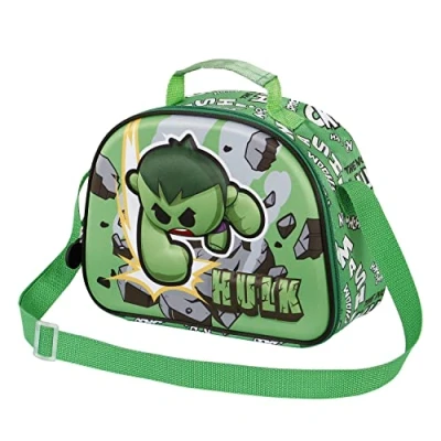 Afbeelding van Hulk greenmass 3d broodzak, Groen, lunchtas Greenmass, broodtas