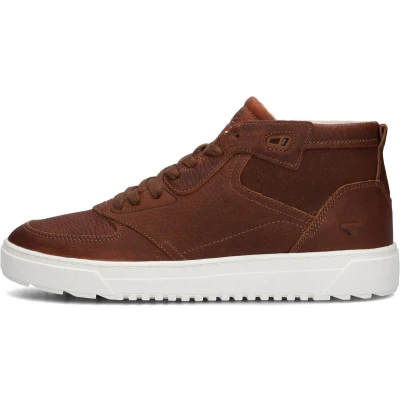 Afbeelding van HUB Nevada Sneakers hoog, Heren, Maat: 45, Cognac Leer