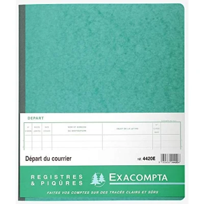 Afbeelding van exacompta kantoorboek enregistrement du courrier