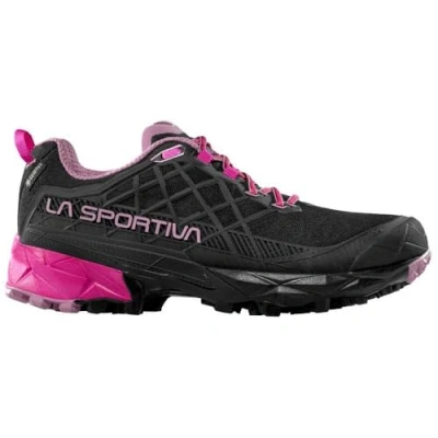 Afbeelding van La Sportiva Akyra II Outdoorschoenen, Dames, Maat: 39.5, Black/rose Textiel/ synthetisch