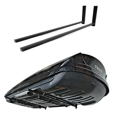 Afbeelding van QLS iSUP 82,5 cm Wandhouder voor 80 auto dakbox, van staal, het opbergen dakkoffer, tuingereedschap, skibox, sporttoestellen, surfplank