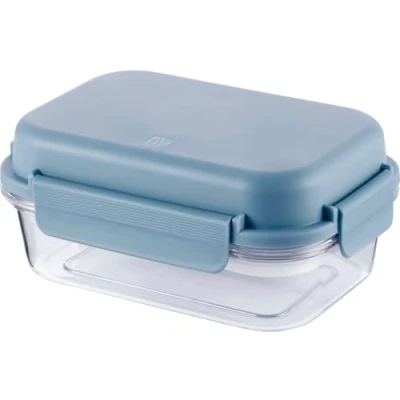 Afbeelding van Zwilling Lunchtime Lunchbox met vakken en koelblok, lekvrij, voor school, werk, picknick, reizen, camping, 21 x 15 cm, blauw