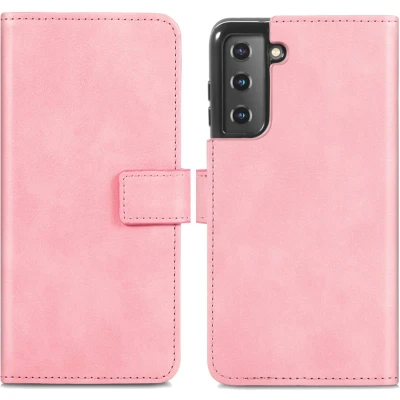 Afbeelding van iMoshion Hoesje Geschikt voor Samsung Galaxy S21 Plus Met Pasjeshouder Luxe Bookcase Blauw