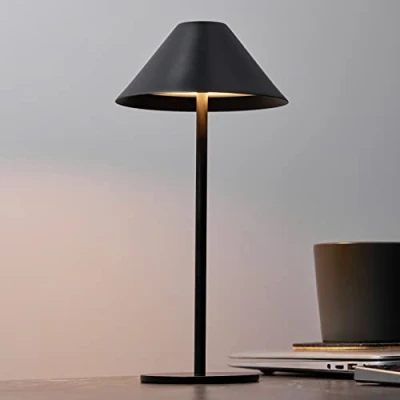 Afbeelding van Bojim Led tafellamp, zwart, touch bediening, 4000 mAh, dimbaar, draadloos, oplaadbaar, 3 W, 240 lm, IP54, voor binnen en buiten