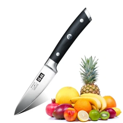 Image de SHAN ZU Couteaux à Fruits et Couteau Office Paring 9.5cm de Cuisine Acier Inoxydable avec Boîte Cadeau Classic Series