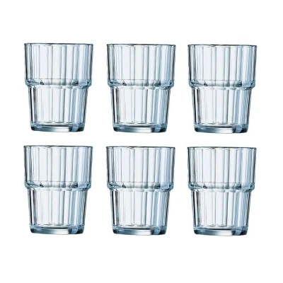 Afbeelding van Arcoroc Norvege stapelbare glazen 20cl (6 stuks)