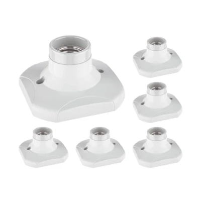Afbeelding van ledscom.de 6 stuks ELEKTRA plafondlamp/fitting, porselein, wit, 1 x E27 max. 60 W