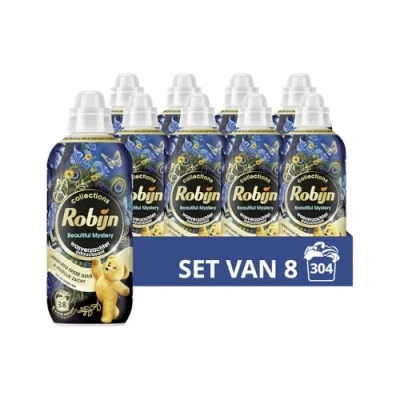 Afbeelding van Robijn Collections Wasverzachter Beautiful Mystery met 97% biologisch afbreekbare ingrediënten* 8 x 38 wasbeurten