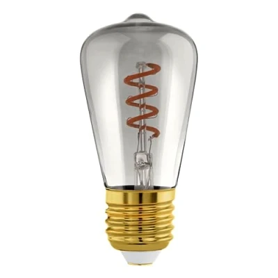 Afbeelding van EGLO LED Lamp E27 Ø 4,8 cm ST48 Smoke 2000K Dimbaar