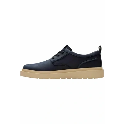 Afbeelding van Clarks Sneakers laag, Heren, Maat: 41, Navy leather Leer