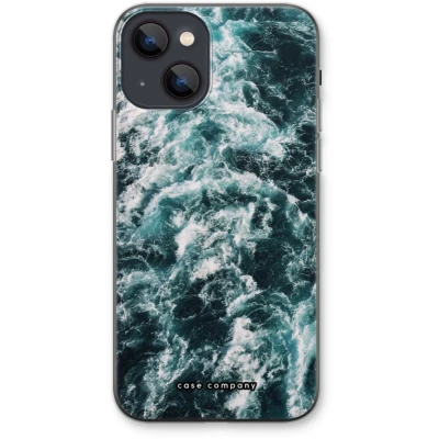 Afbeelding van Case Company® hoesje geschikt voor iPhone 13 Zee golf Soft Cover Telefoonhoesje Bescherming aan alle Kanten en Schermrand