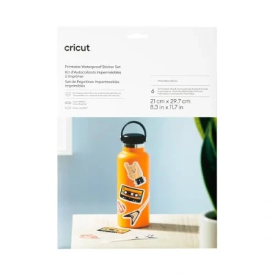 Image de Kit d&#039;autocollants imperméables Cricut à imprimer Blanc